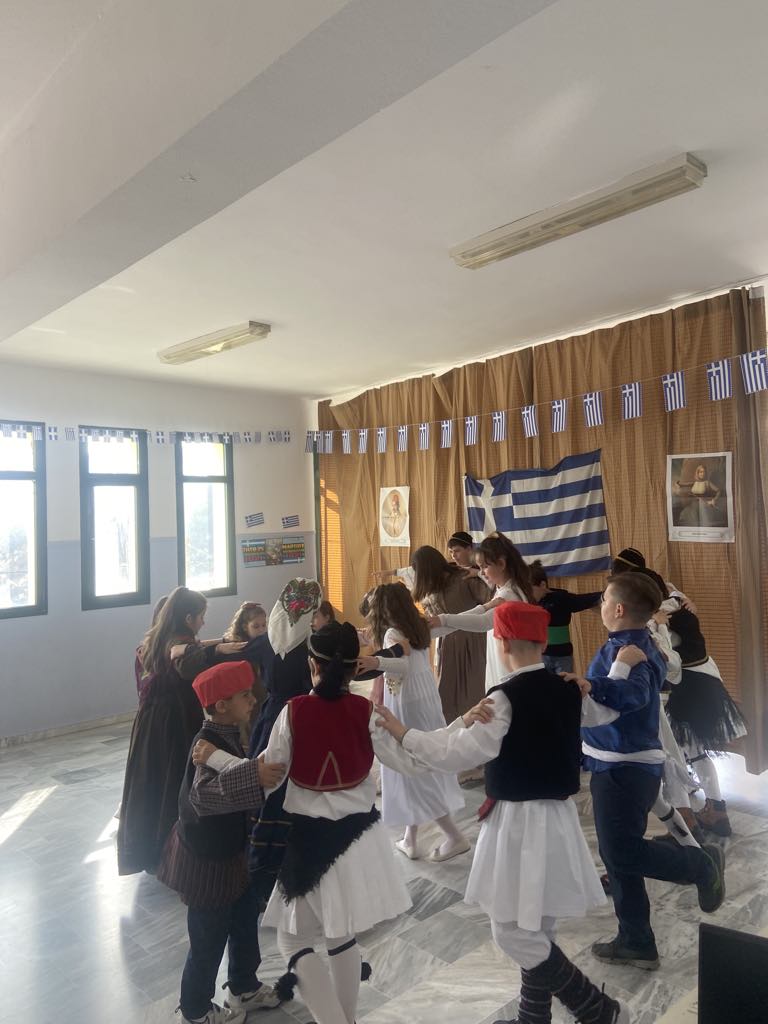 Εορτασμός της επετείου της 25ης Μαρτίου στο Σχολείο μας