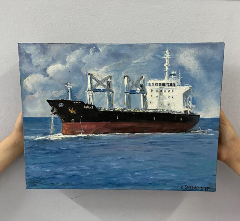 Πασχαλινές ευχές από τον καπετάνιο του φορτηγού πλοίου HALKI